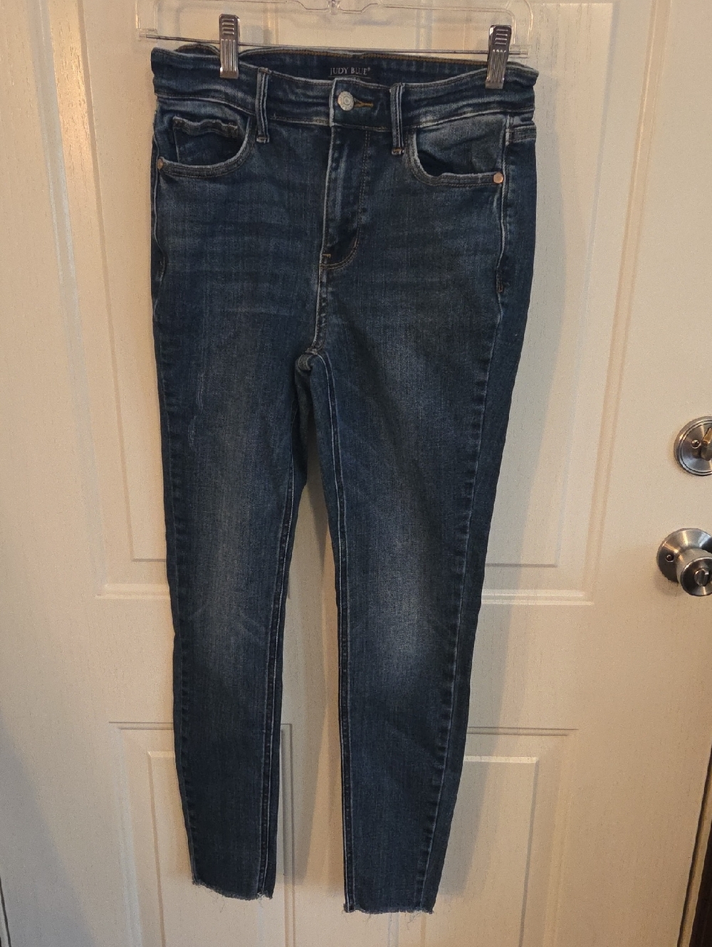 Judy Blue Women's Dark Blue High-Rise Skinny Jeans Size 5